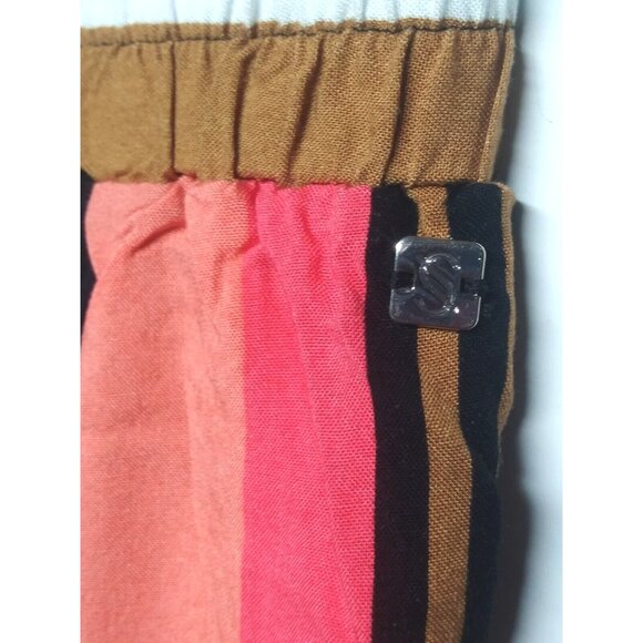 NWOT Wide leg palazzo pants tropea Side flaps Womens XL multicolor stripes Boho - Picture 7 of 9